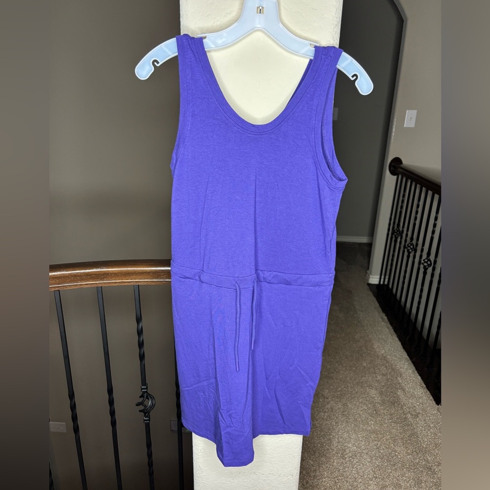 Peach Bamboo Blend Purple Dress with Pockets Size S